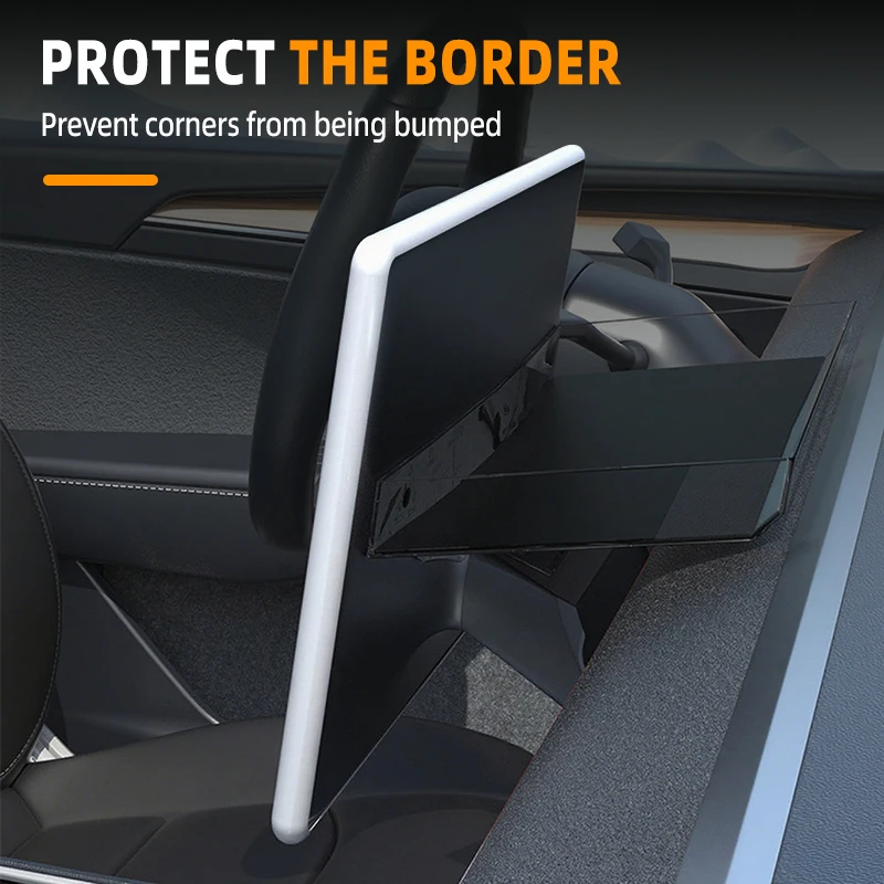 ل تسلا نموذج 3 Y العرعر سيليكون الإطار الواقي حافة غطاء التحكم المركزي عرض الملاحة واقي للشاشة الملحقات #3