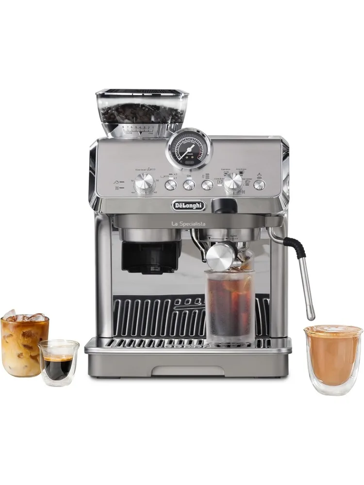 

La Specialista Arte Evo Espresso Machine - Compact Cold Brew Coffee Maker with Grinder, Milk Steam Wand/Frother & Tamp