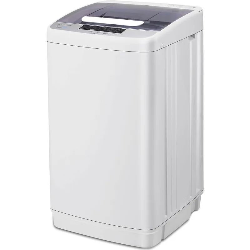 Portable Washing Machine, 1.7 Cu.Ft.Laundry Washer Spin with 10 Wash Programs& LED Display& Built-in Drain Pump,for Apartment