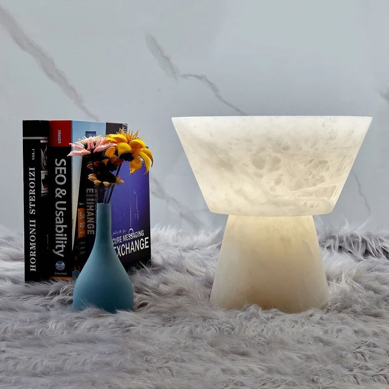Spanish Imported Marble Creative Villa Bedroom Study Bedside Atmosphere Atmosphere Lighting Indoor