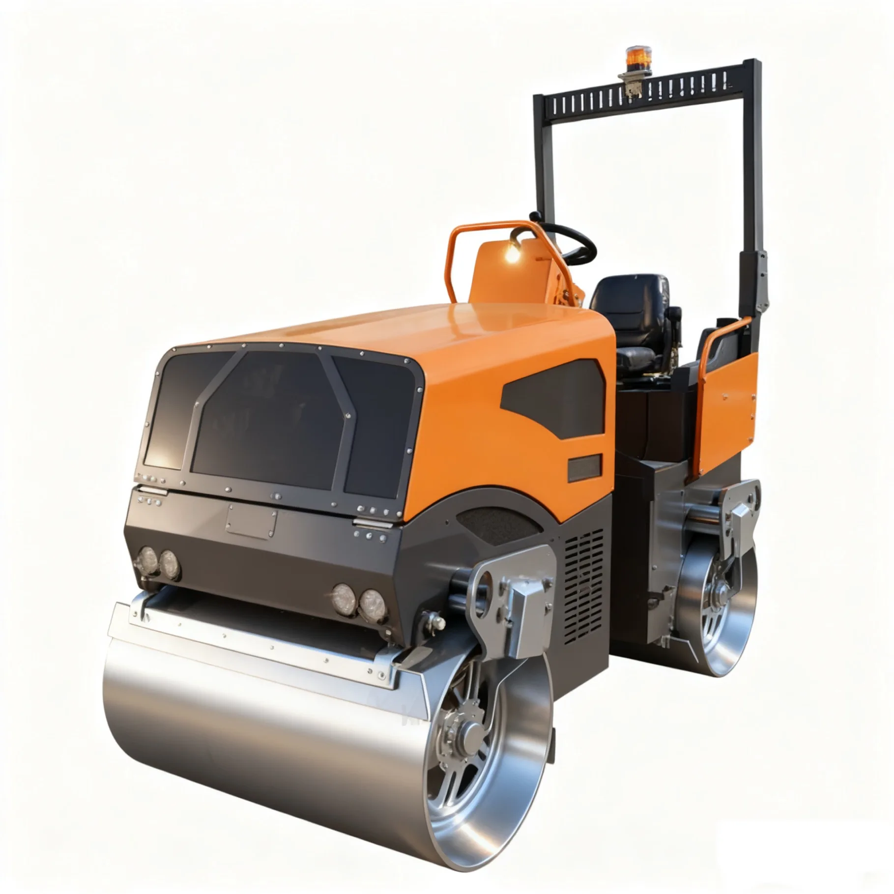4 Ton Medium-duty Vibratory Roller Compactor with Double Drum for High-density Asphalt Compaction