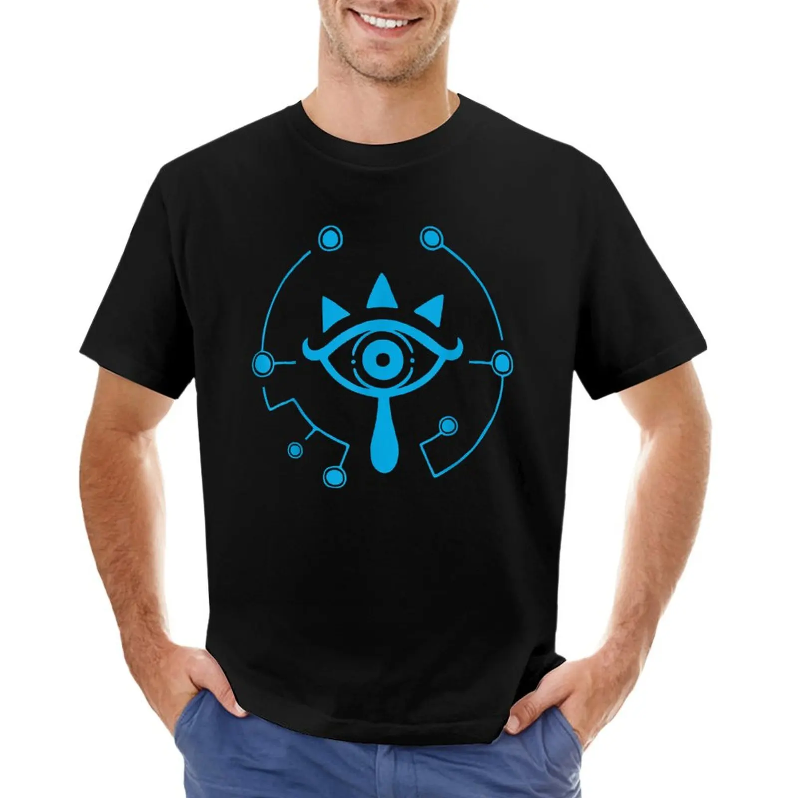 

Zelda breath of the wild sheikah eye logo T-Shirt designer shirts for a boy black t-shirts for men