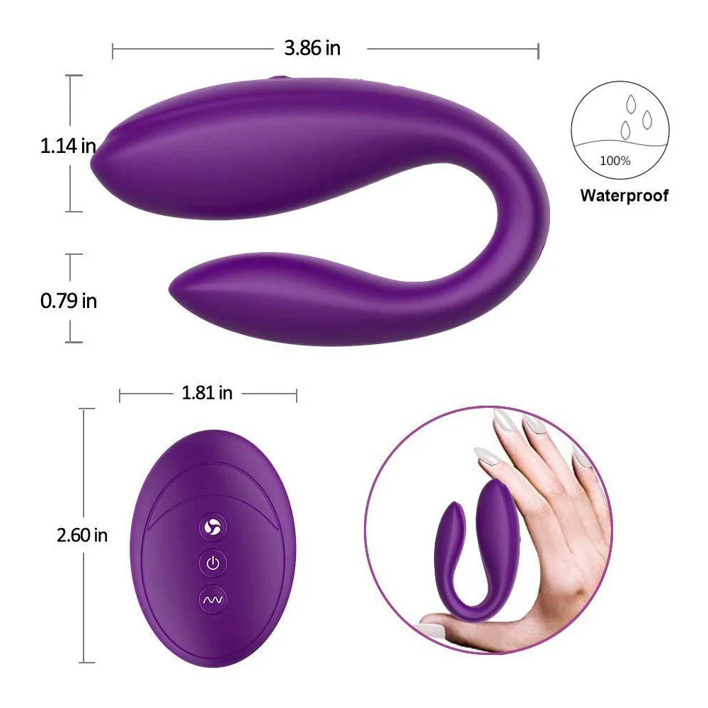 G-Spot Vibrator Toys For Sex Clitoral Couple Nipple Anal Vagina Vibrations Remote Control Adult Sex Toys With Dual Motors