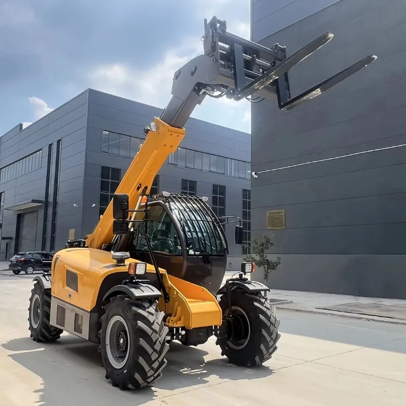 Customized 3.5ton Diesel Multifunction 4WD Telehandler Mini Wheel Boom Telescopic Loader With Bearing And Engine Core Components