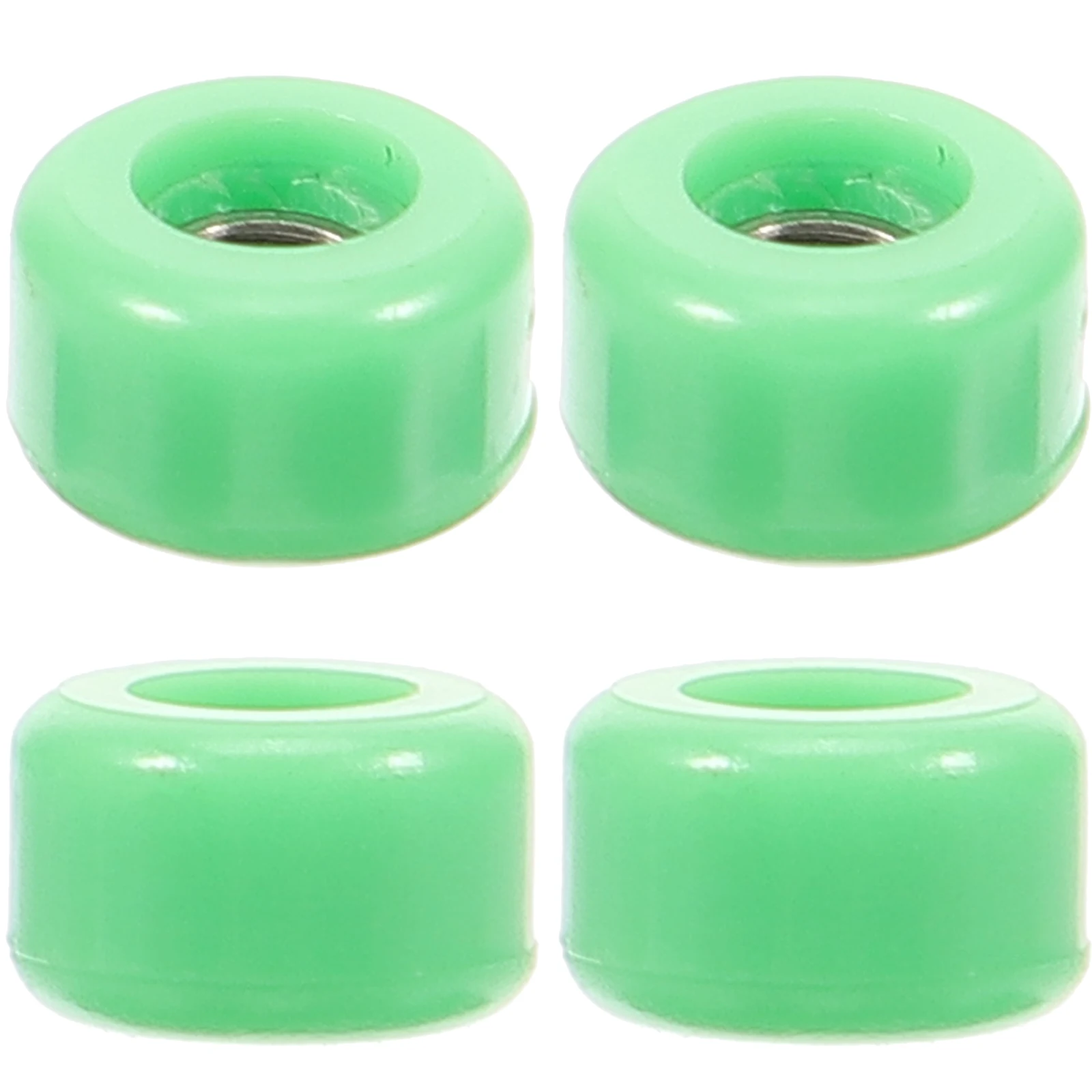 

4 Pcs Toys Finger Skateboard Wheel Patterns Skateboards Motorcycle Sensory Desk Roller Green