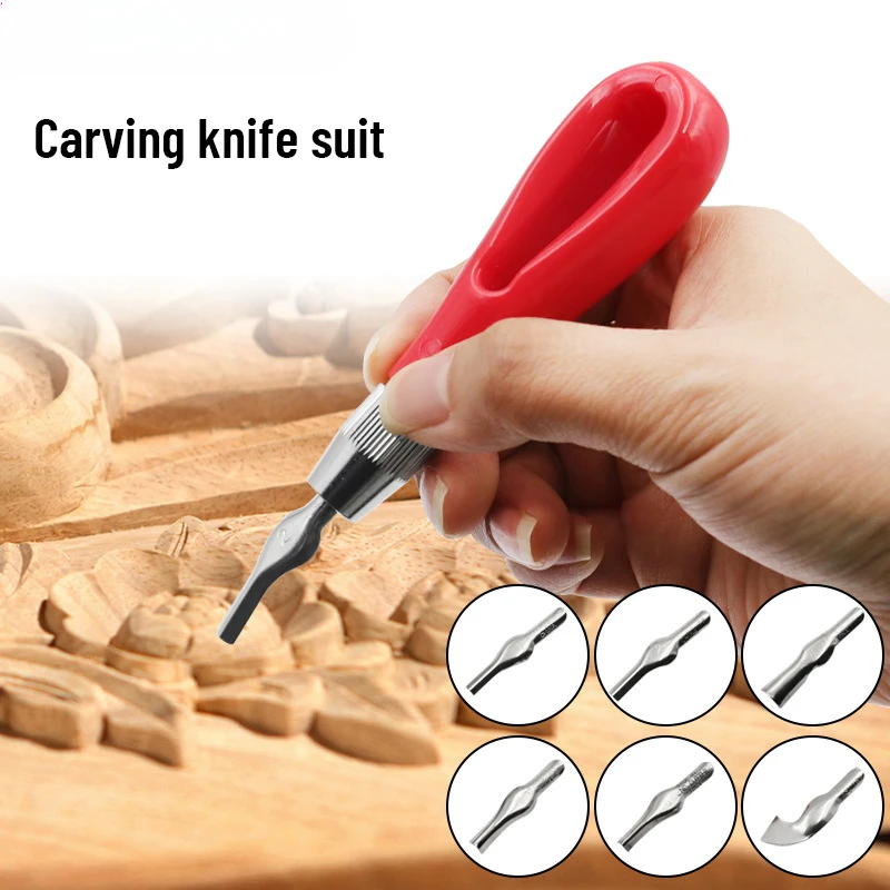 

Carving Tool Practical Beginner DIY Portable ABS LInoleum Cutter Art Supplies Ergonomic School Engraving Multifunctional