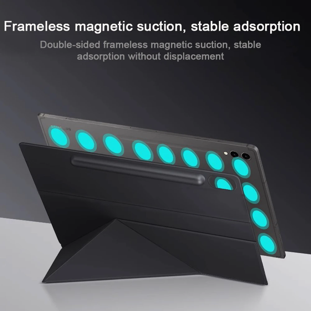 Dla Samsung Galaxy Tab S10/S9 FE Plus Etui magnetyczne Dla S10+ Stand Cover Auto Sleep Wake Dla Tab S9 S10 Ultra Z uchwytem na ołówek — zdjęcie produktu 5