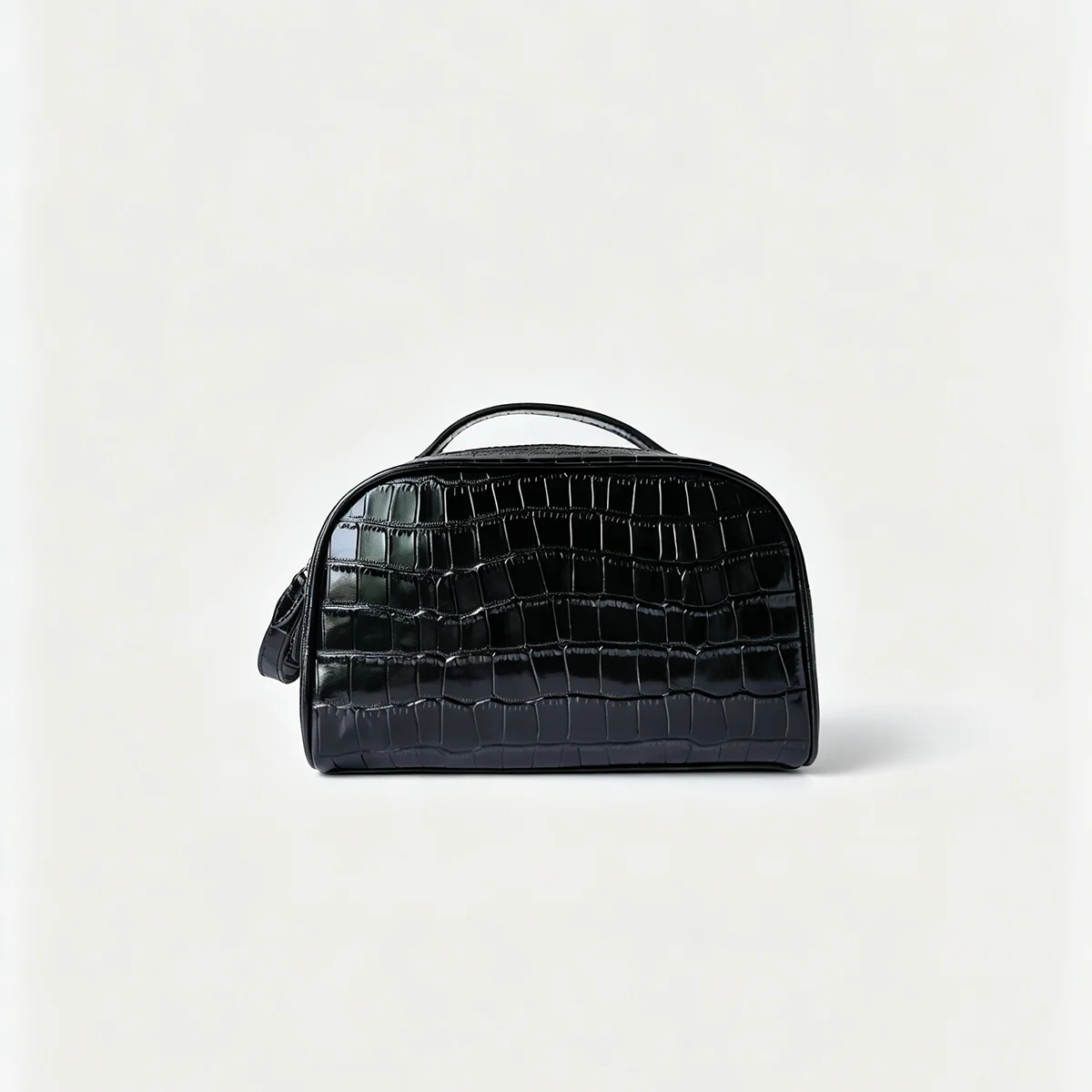Echtleder-Kosmetiktasche mit Krokodil-Textur, Reise-Kosmetikbeutel, große Kapazität, Unisex-Organizer, mehrere Farben zur Auswahl. – Detail 14
