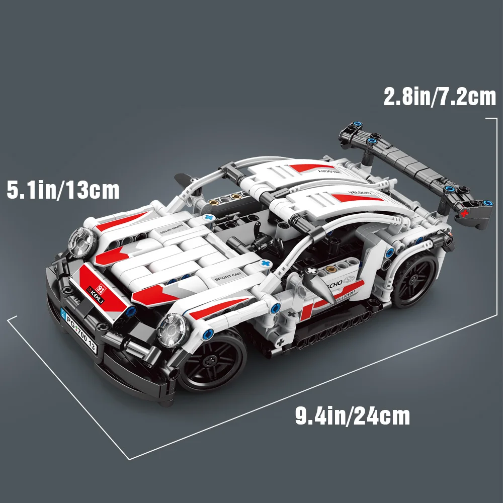 Racing Car Building Blocks Set Collection Sports Techni Car 420PCS Remote Control Super Car Model Fit for Boys Birthday Gifts