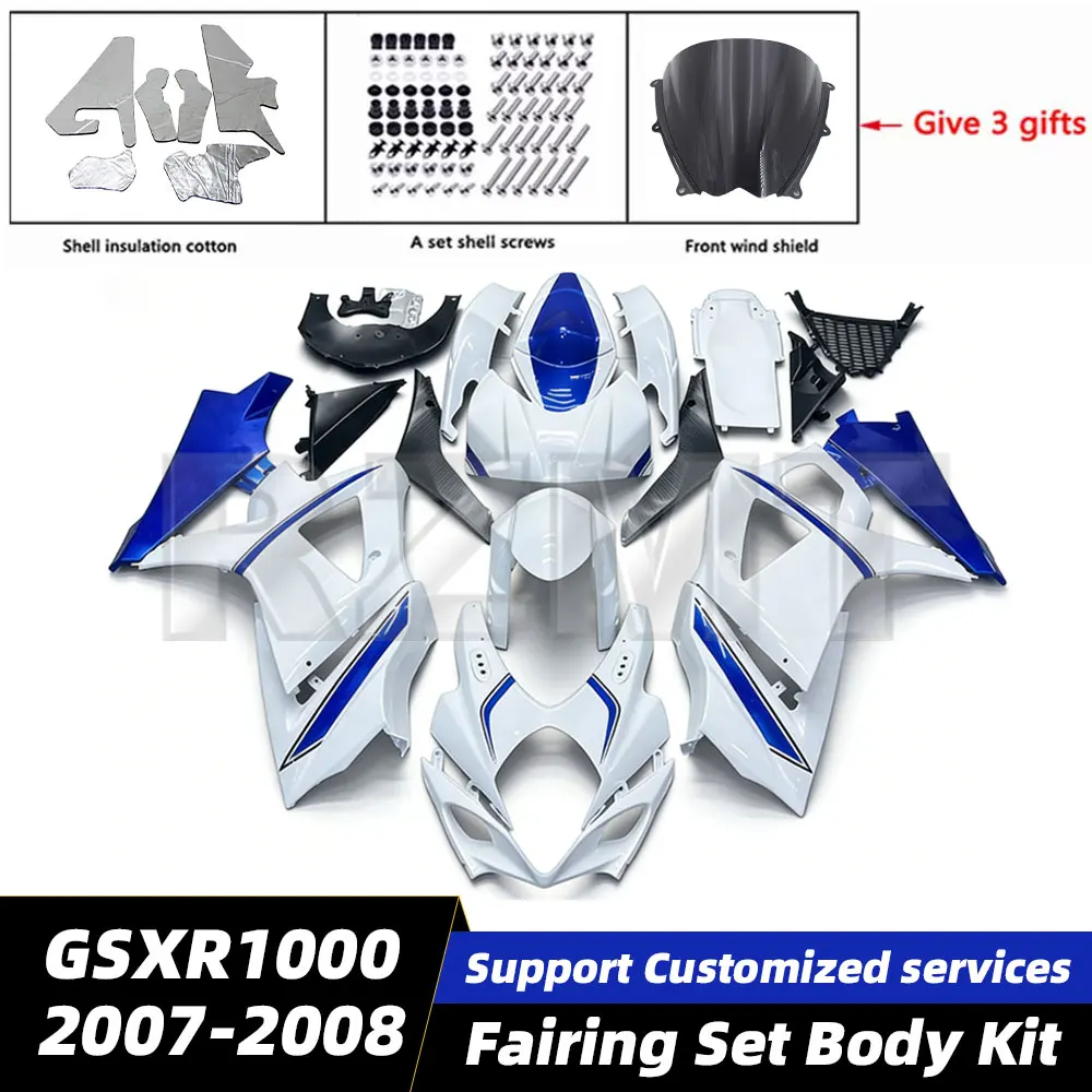 

Motorcycle Fairing Set GSX-R1000 07-08 ABS Plastic For Suzuki GSX-R 1000 2007-08 K7 Accessories Injection Body Kit Bodywork Set