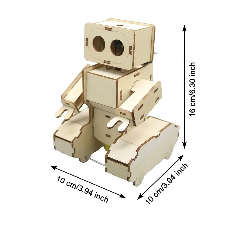 Wooden Robotics Kit for - Build a Functional Jumping Robot While Learning Core Physics and Mechanical Principles