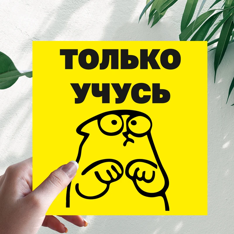 

Наклейки Только Учусь Новый водитель Car Stickers Vinyl Decal Waterproof Windshield Auto Accessories #S90195