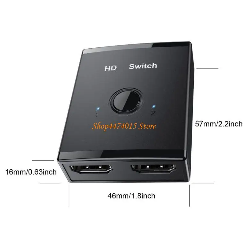 K1AA 1 Вход 2 Выходные разветвитель 4K Видео -сплиттер экстрактор 1 в 2 выхода дистрибьютора