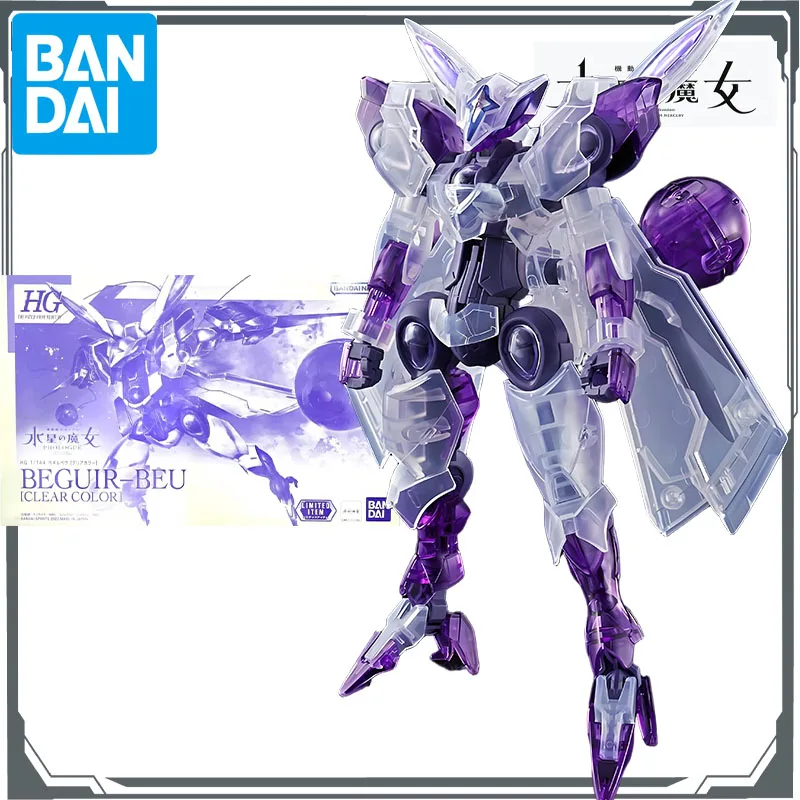 Bandai-KIT de modelos originales GUNDAM HG Beguir-Beu, Color claro, 1/144, figura de acción de Anime, modelo de juguete, regalos para niños