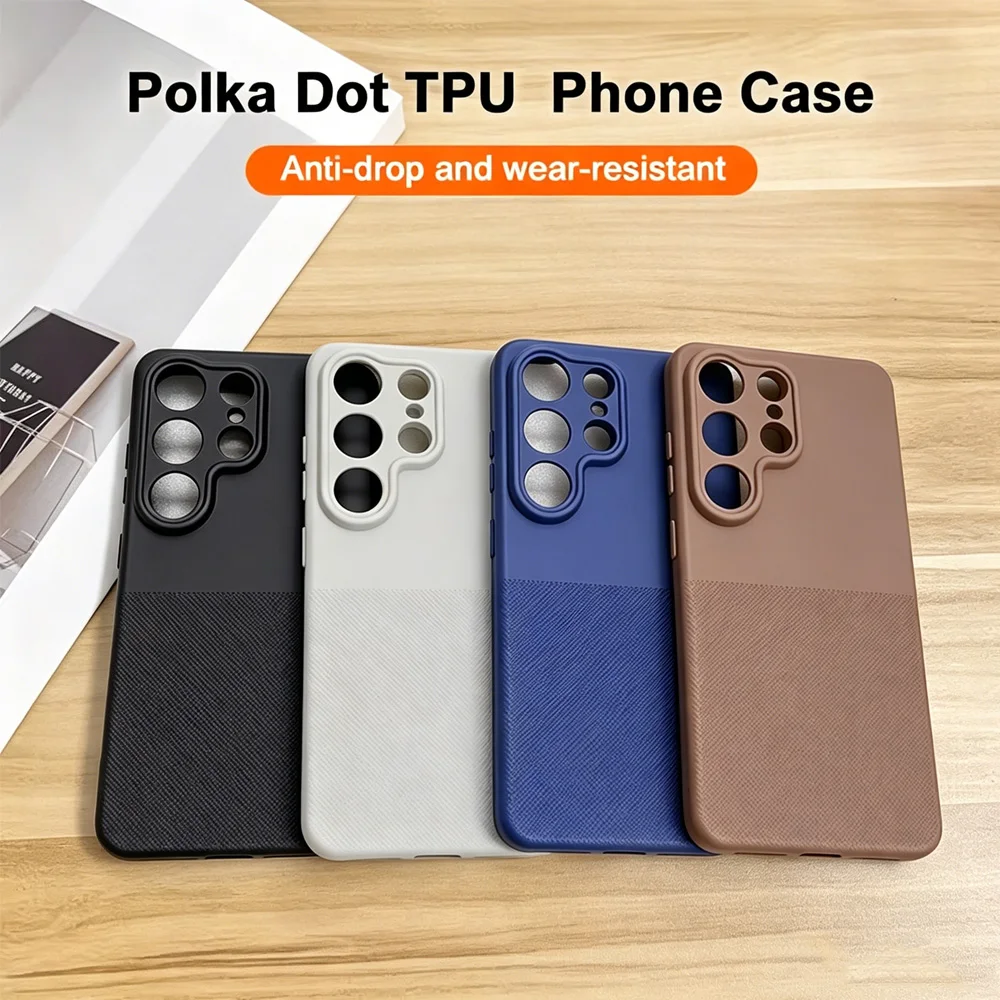 Original Matte Anti-Slip Circle Dot Phone Case For Samsung S26 Ultra S26 S25 Ultra S24 Ultra S24 A57 A55 A56 A17 A16 Back Covers