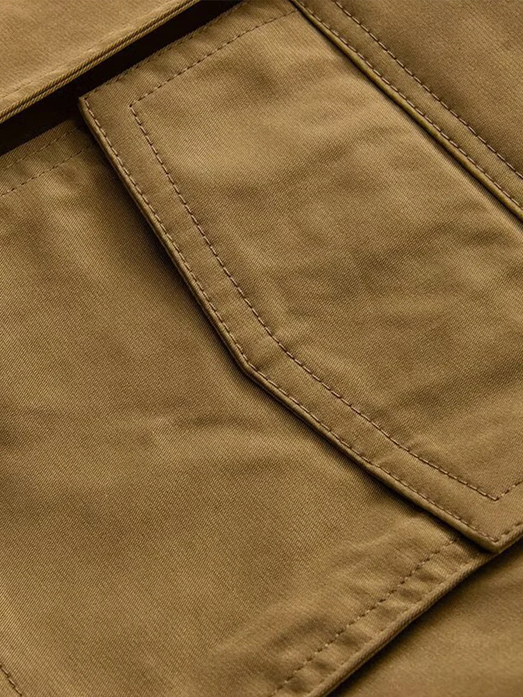 ملابس نسائية صيفية جديدة على الطراز الأوروبي والأمريكي، سترة عصرية متعددة الاستخدامات مزخرفة بجيب وياقة عالية وأكمام طويلة