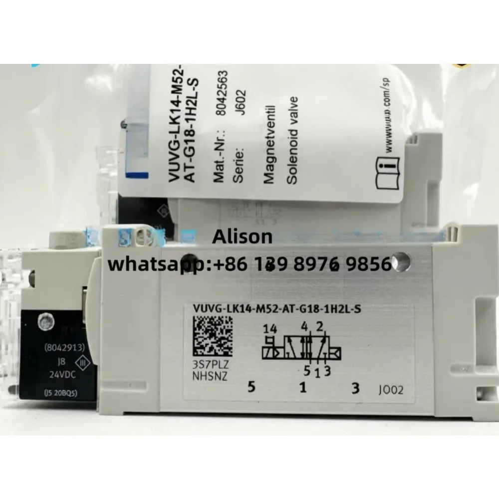 Válvula Solenoide Original VUVG-L14-M52-AT-G18-1P3 566499 VUVG-L14-B52-T-G18-1P3 566500 VUVG-LK10-B52-T-M5-1H2L-S 8042540