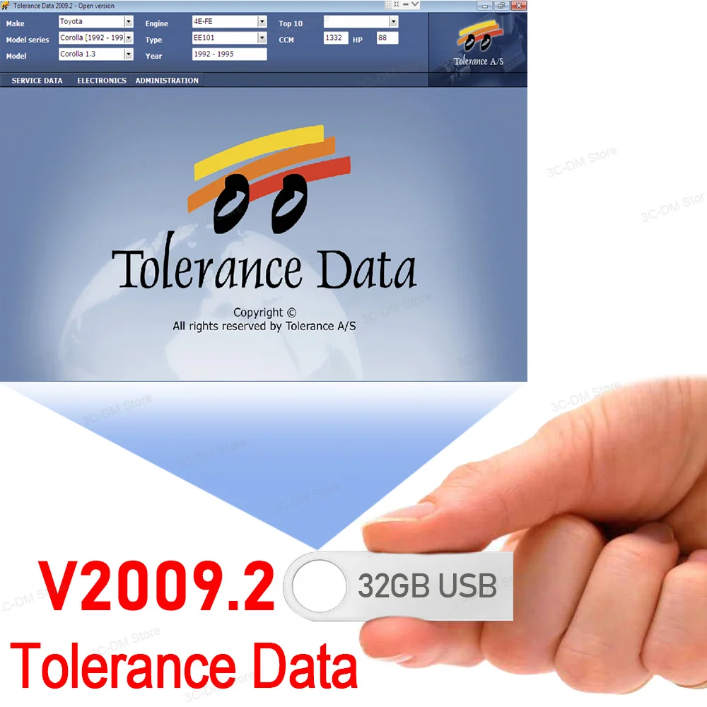 2024Newest Car Software Tolerance Data 2009.2 Car Repair Software link 32gb USB DVD CD Auto Repair Program Data with Free Keygen