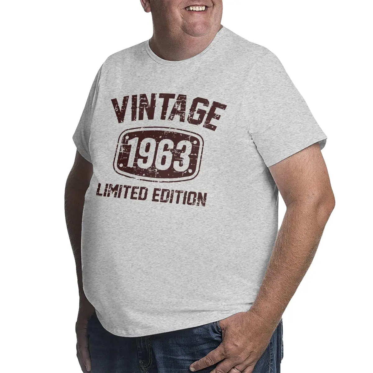 Men T-Shirts 60 Years Old Vintage 1963 Cotton Big Tall Tee Shirt Limited Edition 60th Birthday T Shirt Oversized 4XL 5XL 6XL Top