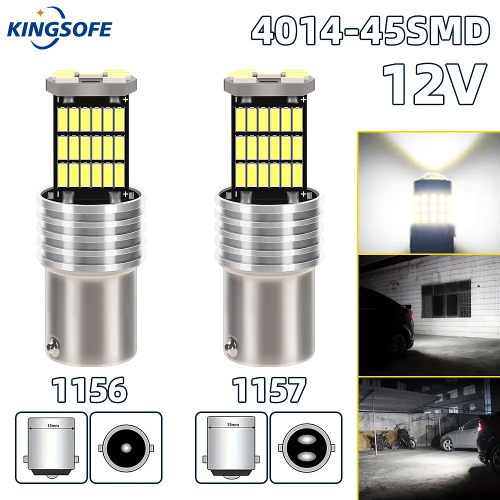 2PCS T15 1156 1157 3157 7443 Canbus LED DRL Light Bulbs Daytime Running Lamp Backup Reverse Lamp Interior Light Turn signal lamp