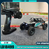 LDRC LD18499 1/18 Rc Car 4WD 2.4Ghz Rc Pipe Rack Climbing Off-road Vehicle Remote Control Car Model Toy Boy Birthday Gifts
