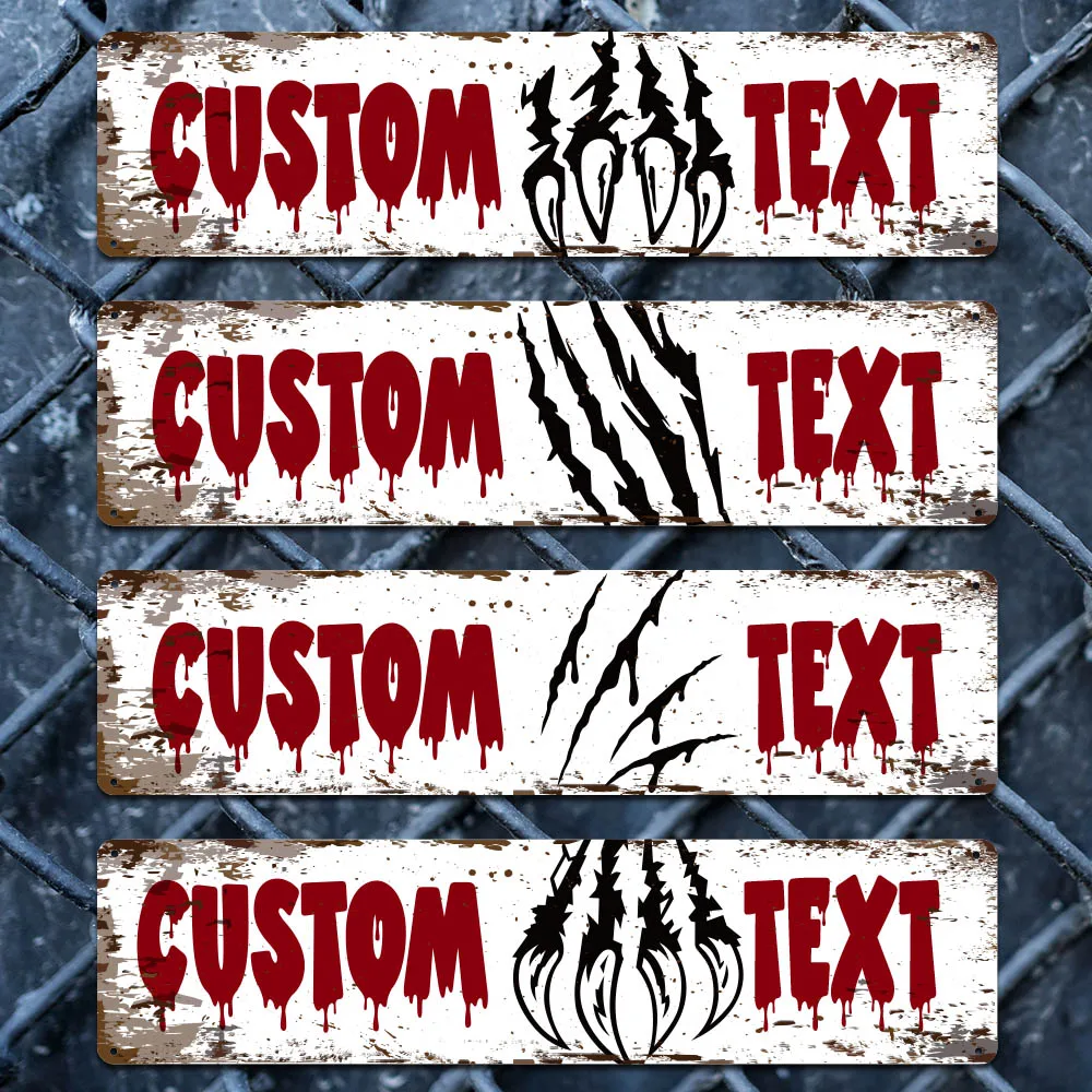 1 customized metal sign Matte matte texture treatment DIY creative custom metal plaque Multi scene universal metal accessories