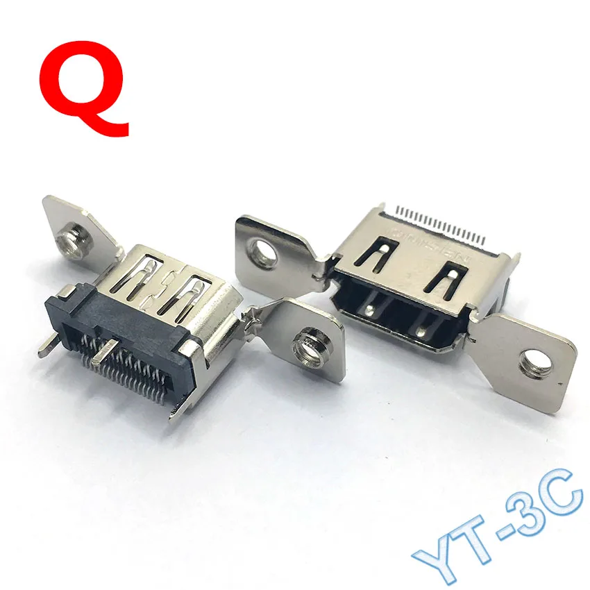 1PCS Neue HDMI 20P Stecker Stecker HDMI Buchse Jack HDMI Reparatur Ersatz Löten PCB Board DIY teil Stecker