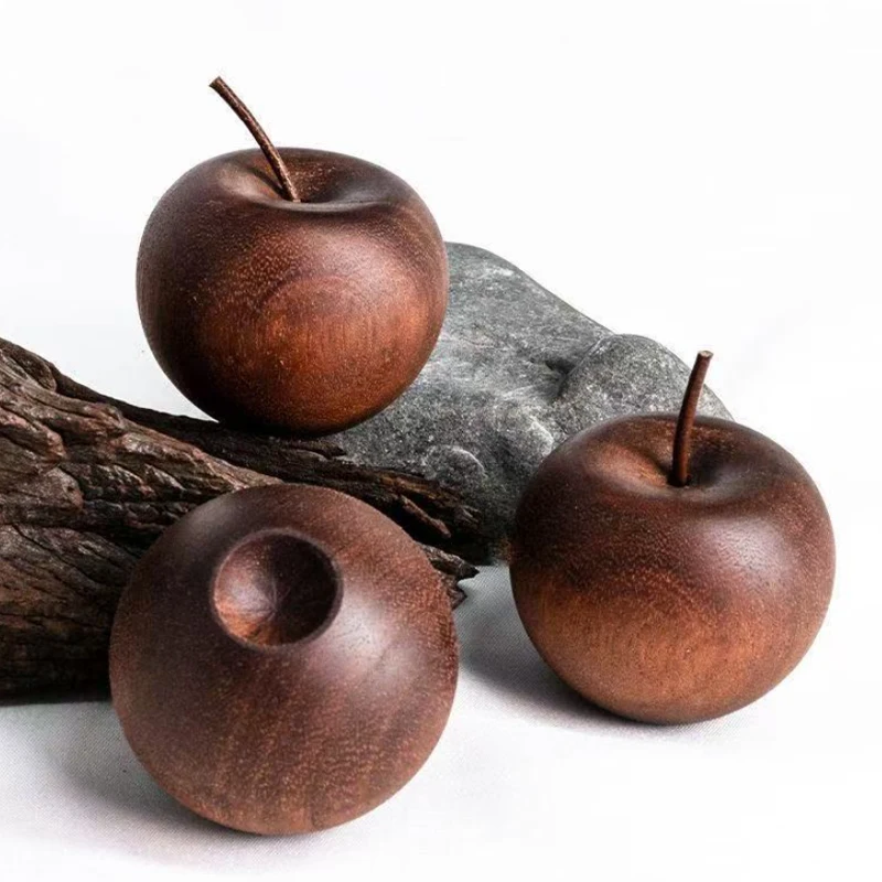 Car Wooden Essential Oil Diffusers Apples Shape Design Natural Fragrance Dispersion Bedroom Decor Diffuser Car Home Room Decor