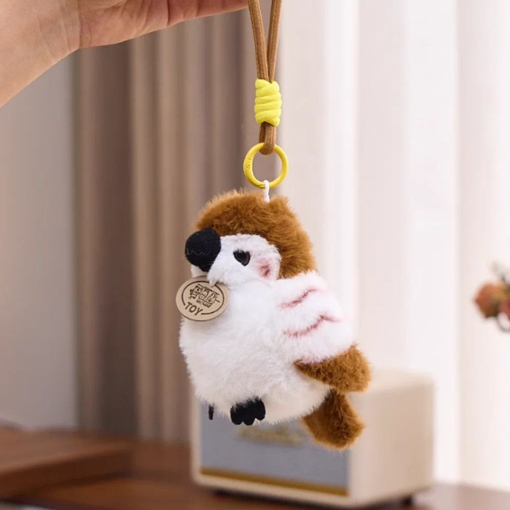 Simulation Parrot Plush Pendant Bag Pendant Magnetic Birds Snap Wristband Cartoon Kawaii Standing Shoulder Animals Kids Toy