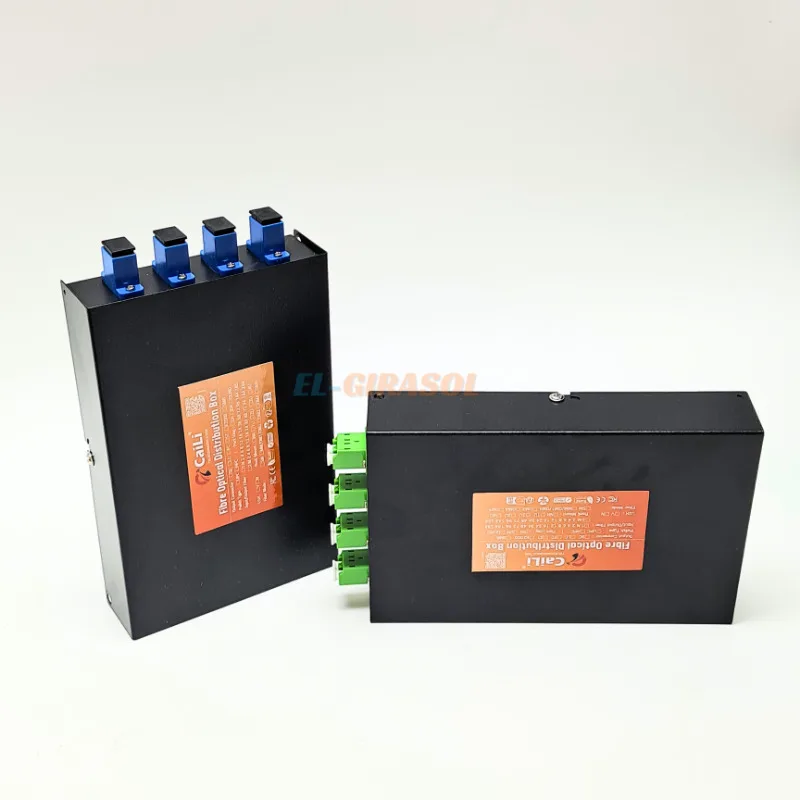 Desktop 4 Core SC LC APC\UPC Fiber Optic Terminal Box 4-Port Fiber Patch Panel with Pre-Installed Pigtails Adapter