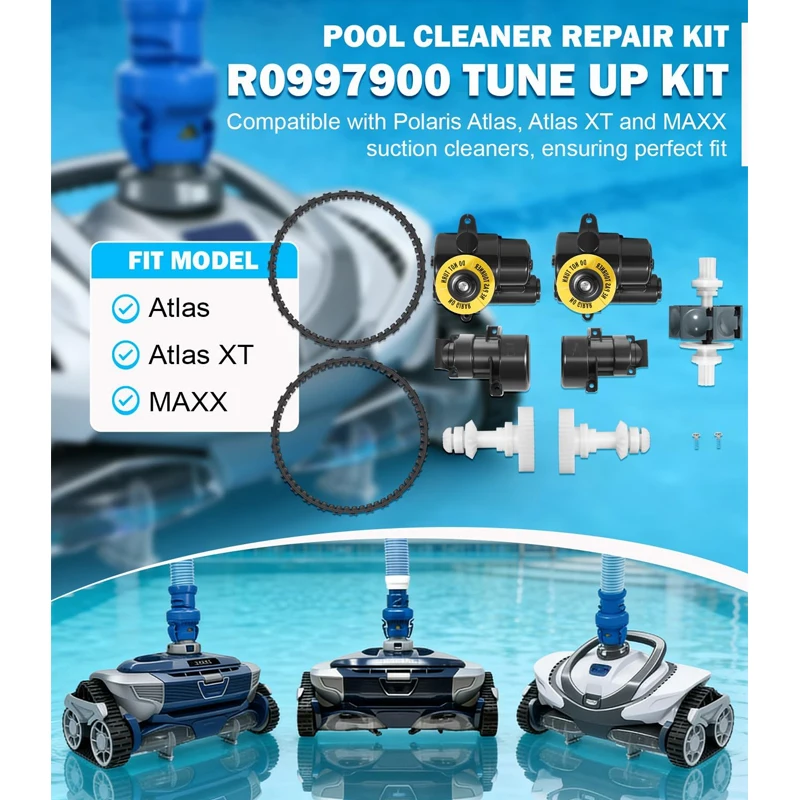 R0997900 Tune Up Kit for Polaris Atlas, Atlas XT, MAXX Suction Cleaner Replacement Complete Set with R0915700 R0915600 R0916100