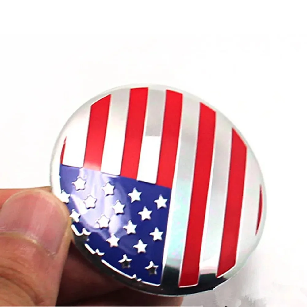4 قطعة 56/60 مللي متر العالمي الولايات المتحدة الأمريكية العلم الأمريكي عجلة السيارة مركز قبعات حافة Hubcap عجلات غطاء محور ملصق استبدال الملحقات