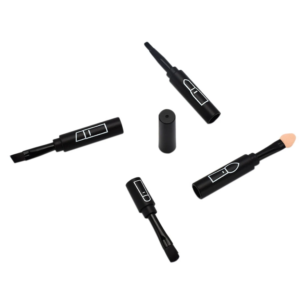 

1pc 4-In-1 Portable Makeup Set Lip Eyeliner Brush Concealer Brush For Travel Bag Durable Lightweight Foldable Makeup