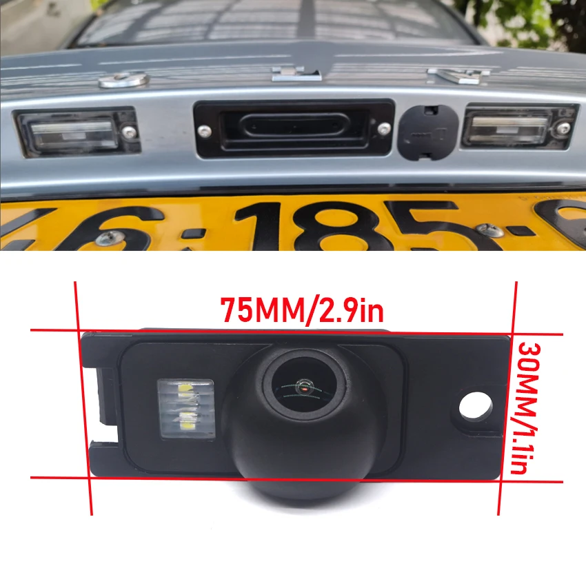 HD 1080P 140 °   Kamera cofania FishEye do Volvo S60 S60R S60L XC60 XC 60 2001 ~ 2005 2006 2007 2008 2009 HD Night Vision