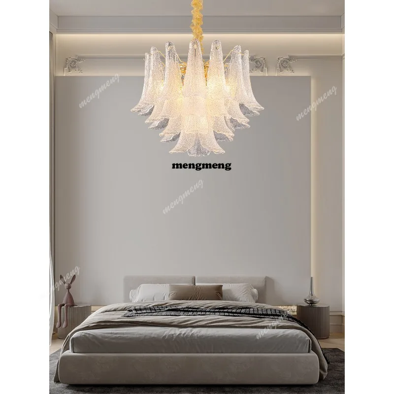 

Restaurant French light luxury chandelier glass master bedroom light high-end atmospheric master bedroom room light