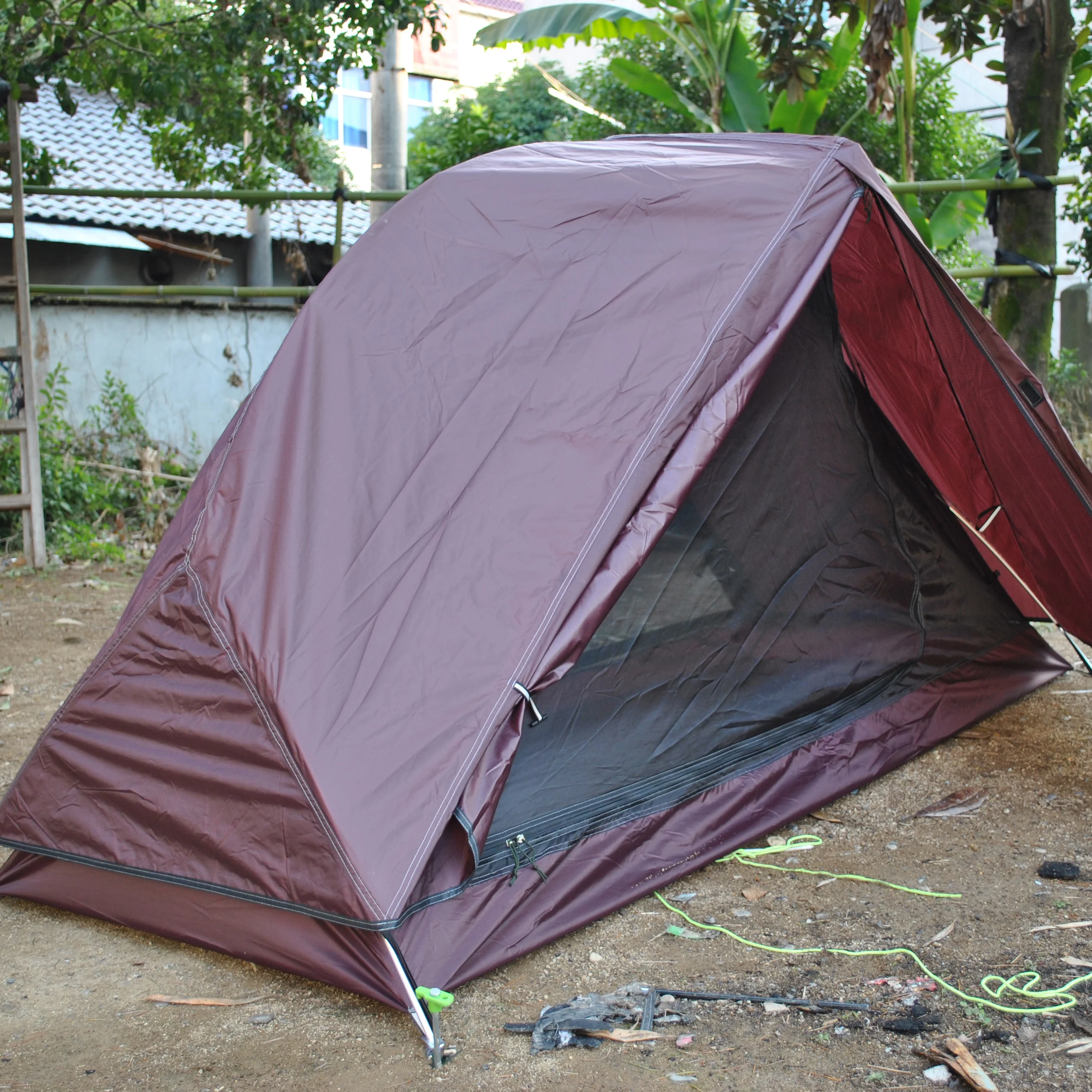 Tenda da esterno ultraleggera, doppio strato, tenda da zaino impermeabile, 1 persona, CZX-29, tenda da campeggio individuale