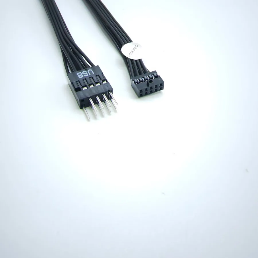 ITX Mini Motherboard USB Small Type 9Pin 2.0mm Female to ATX Mainboard Standard  2.54mm Male  Converter Cable PC DIY