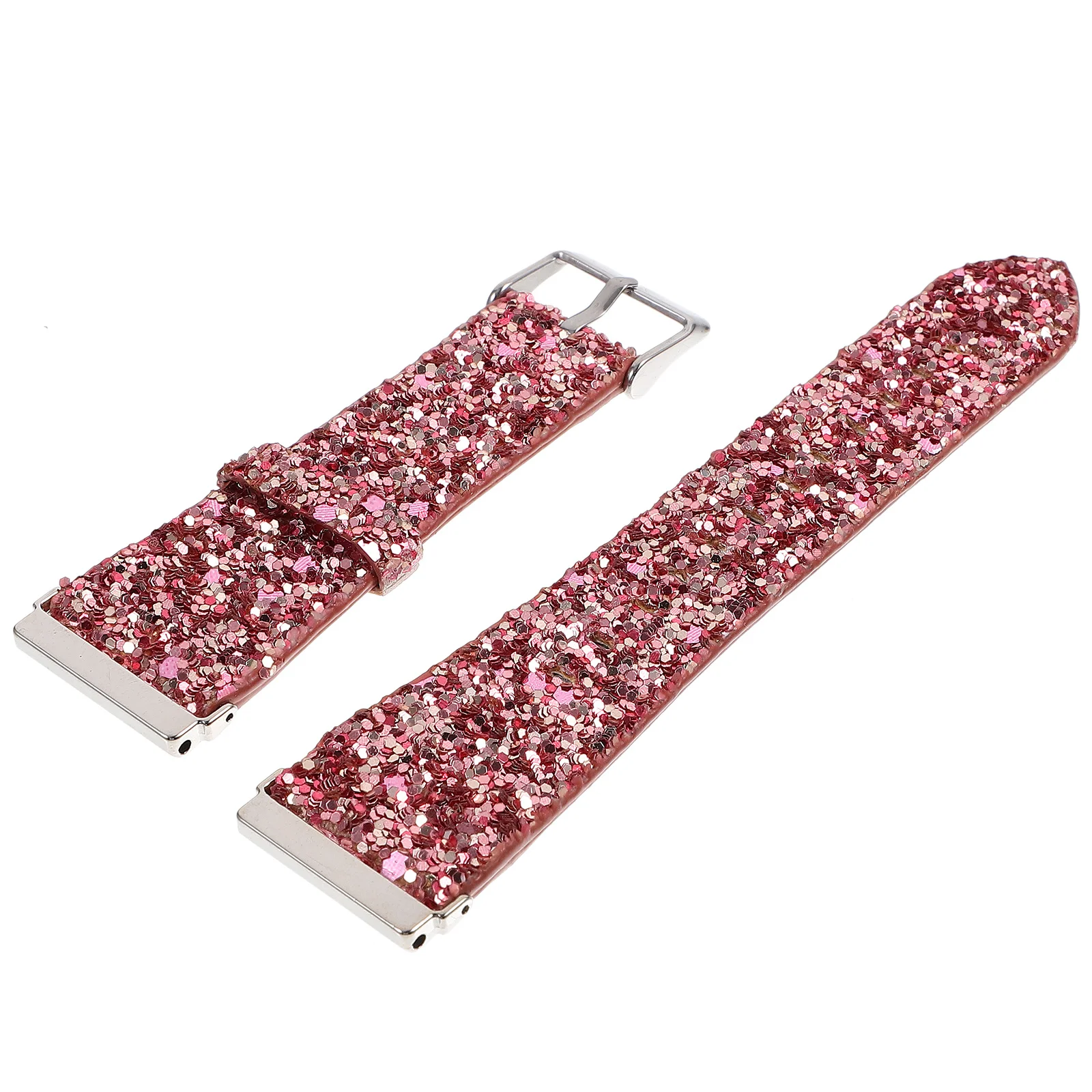 

Glitter Watch Band Compatible with Fitbit PU Strap Sturdy Compression Molding Comfort Fit Daily