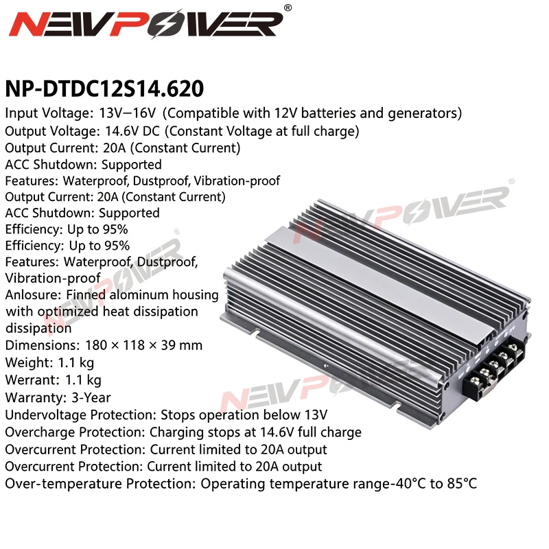 DC-DC Charger 12V To 28V20A Battery Charging Car Mounted Intelligent Module 12V Charging 28V20A 560W Step up Converter 14.5V 20A