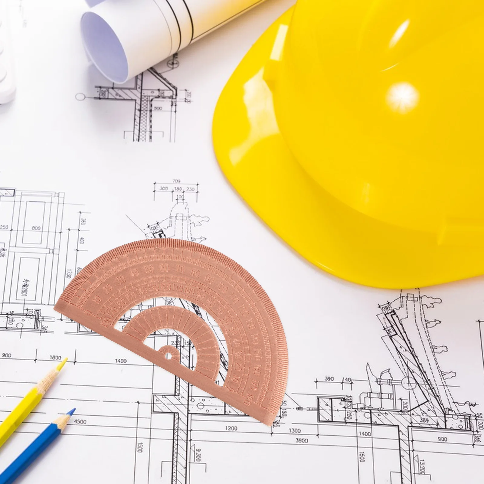 

Semicircle Protractor 180 Degree Copper Metal Measuring Tool Angle Drawing Ruler Math Protractor for Drafting Measuring Tool