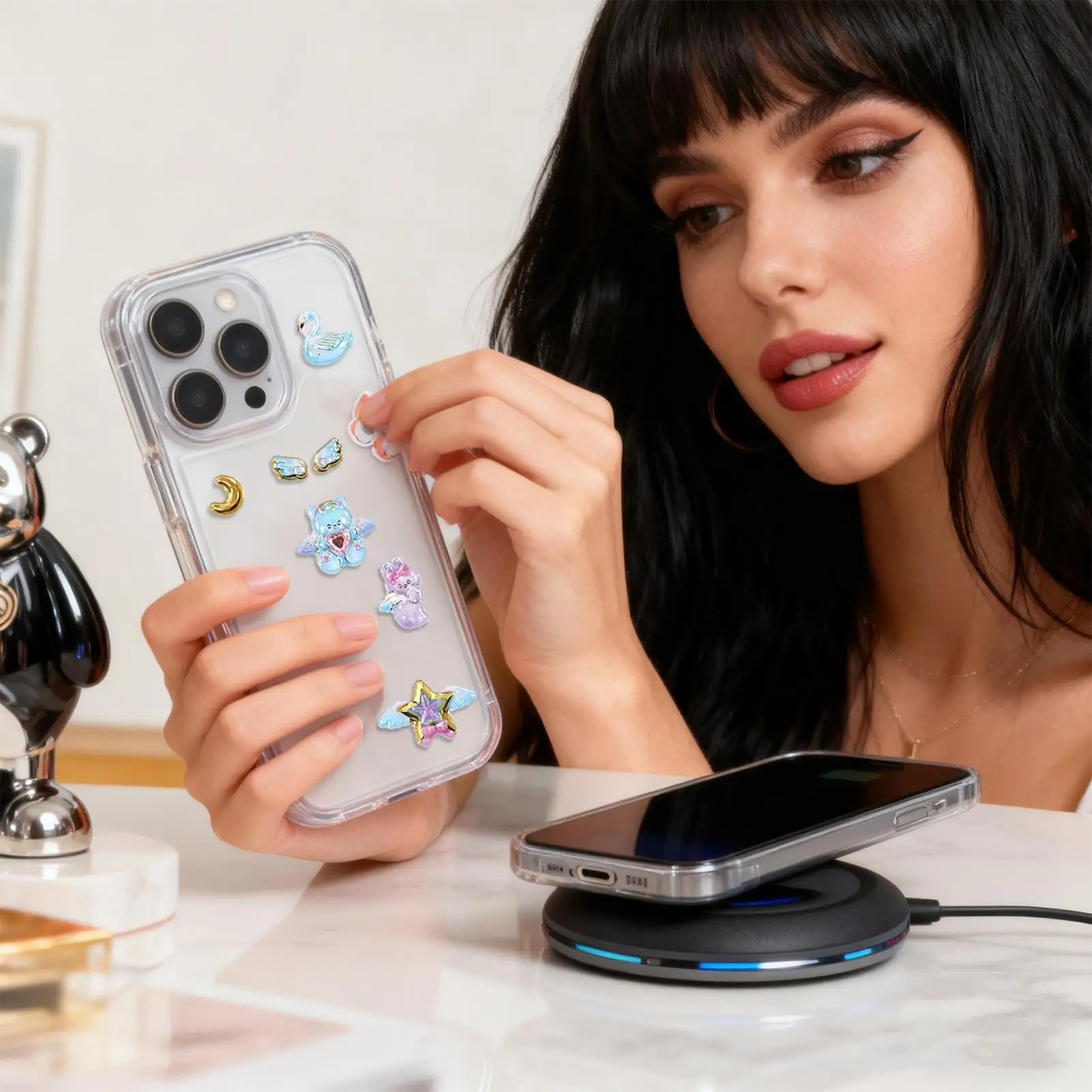 

3D наклейки для скрапбукинга с тиснением кристаллов, сувениры для вечеринки, 3D плавающая наклейка для детей, девочек, подростков, взрослых, сувениры для вечеринки, чехол для телефона