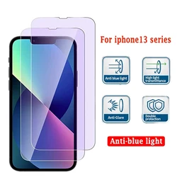 9D Anti Blue Light For Apple iphone 13 11 Pro Max 12 Mini X XS XR SE 2022 8 7 Plus Tempered Glass Anti Peeping Anti green light