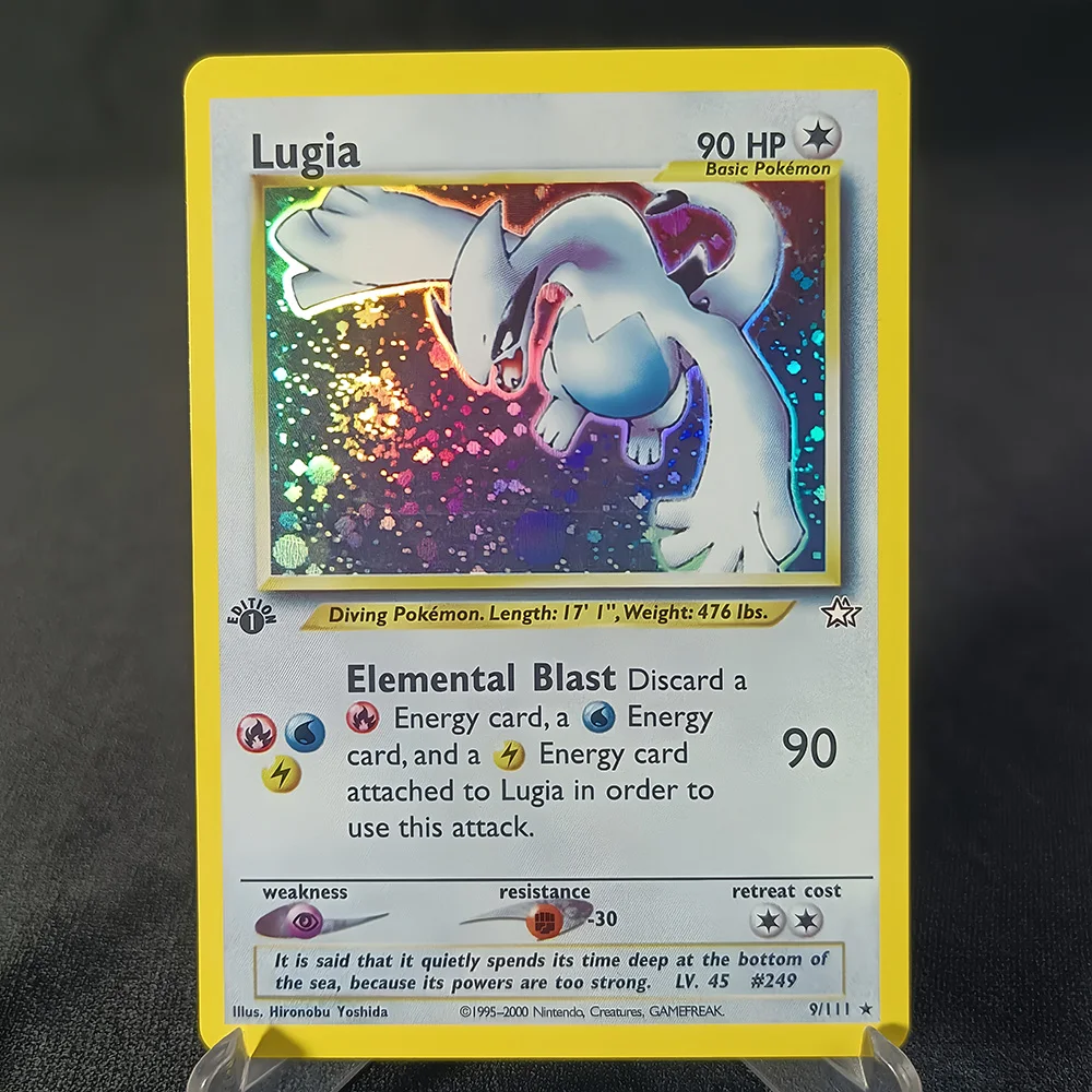 Pokmon Proxy Cards Classic 1996 1st Edition Base-Set Blue Core Paper Card  Kids PKM Charizard/Lugia/Blastoise/Dragonite - AliExpress 26