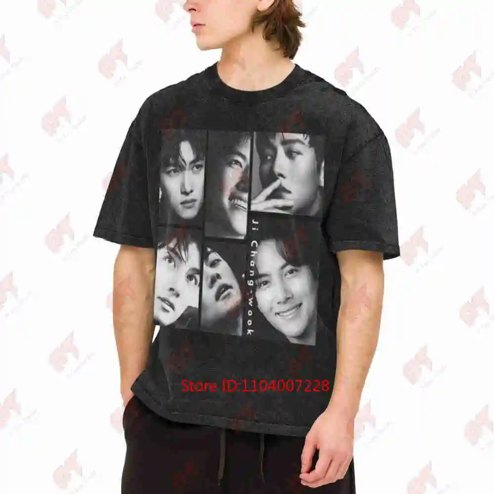 Ji Chang-wook Vintage Washed Tee Pure Cotton T-Shirt