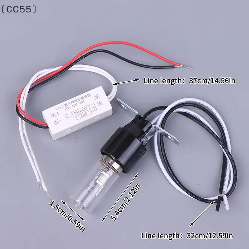 [-CC55」 التعقيم لمجفف الثلاجة والميكروويف 3 واط أضواء الأشعة فوق البنفسجية مصباح الأشعة فوق البنفسجية تيار مستمر 12 فولت مصباح معقم ضوء مبيد للجراثيم 185-254 نانومتر #6