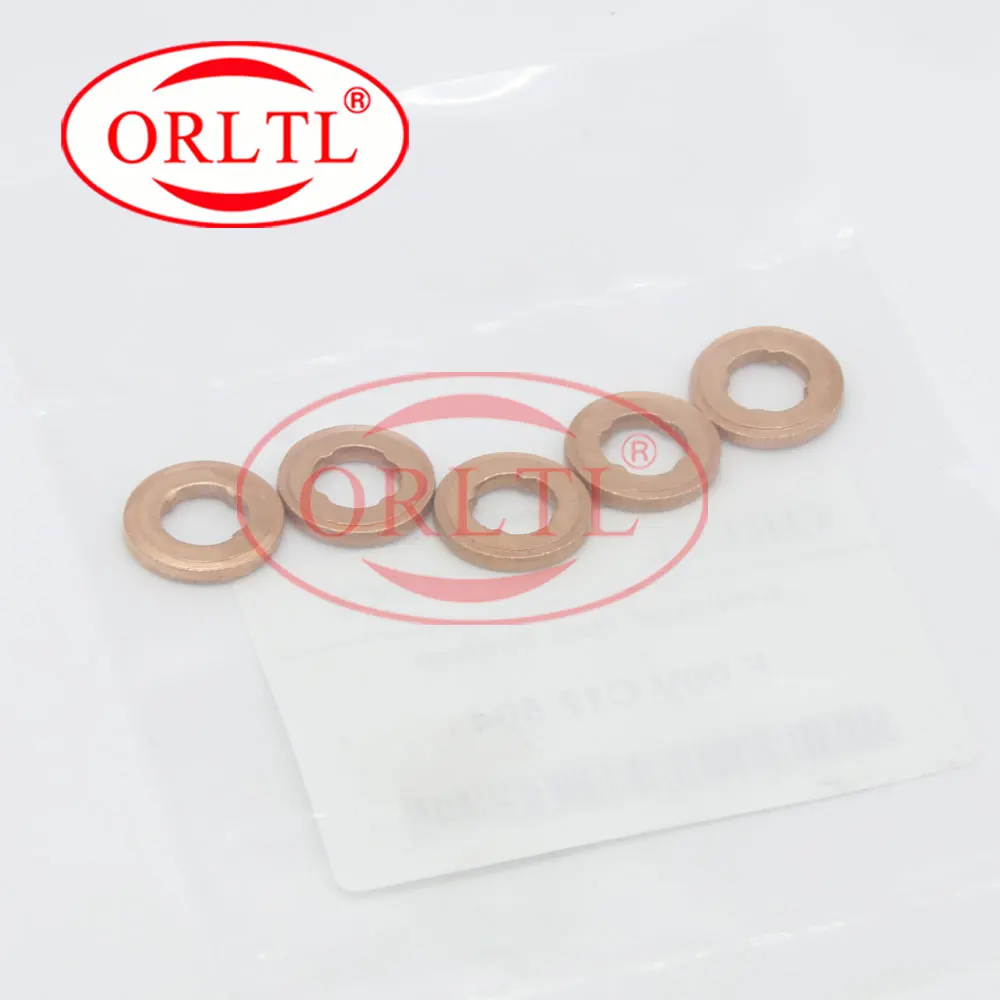 100PCS Copper Washers Shims 9001-850A 2.0mm Rings 9001850A For Delphi Common Rail Injector SIZE 7X15X2 MM