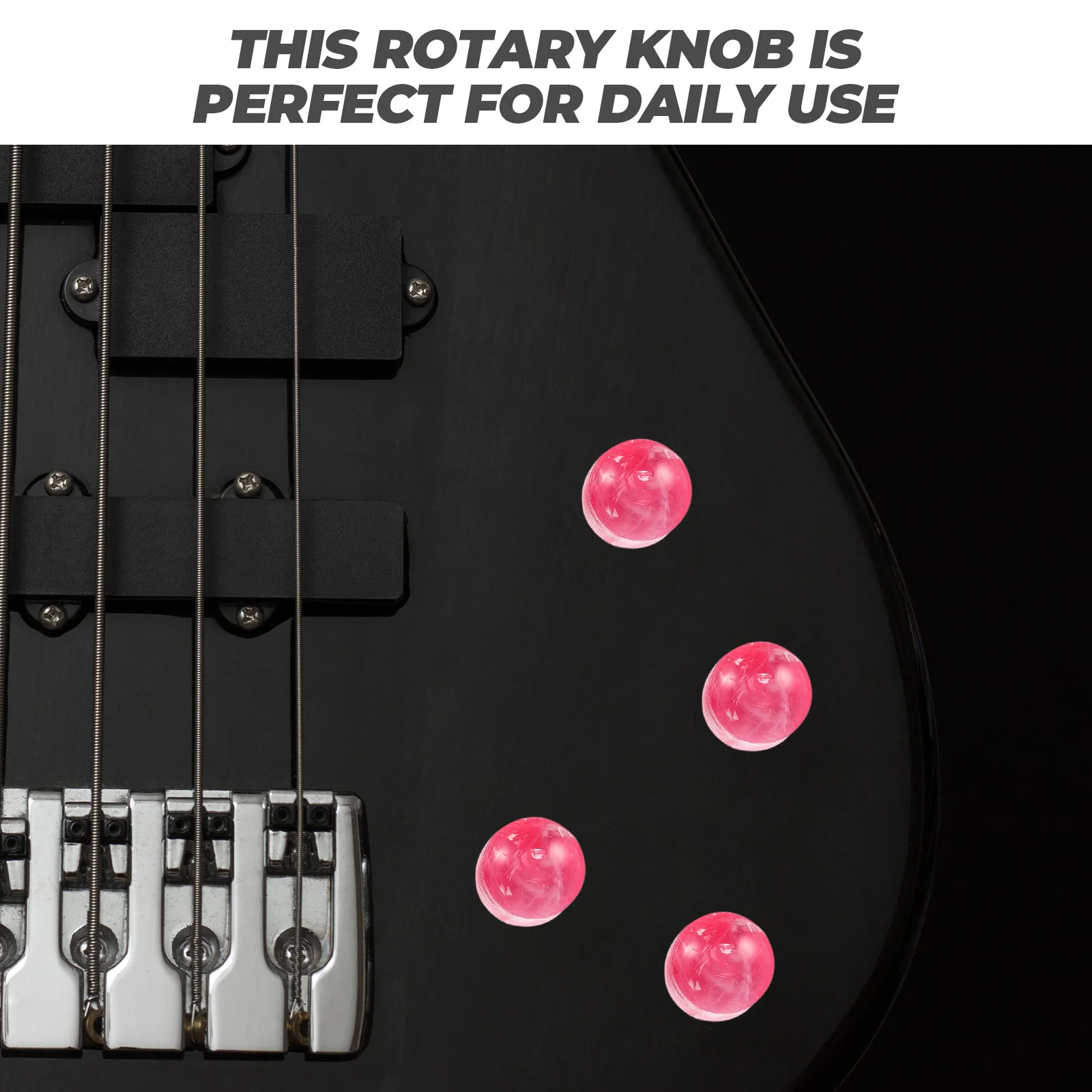 

Electric Guitar Knob Wrenches Blue Knobs Audio Potentiometer Bass Component Plastic Durable Replacements Volume Tone Control
