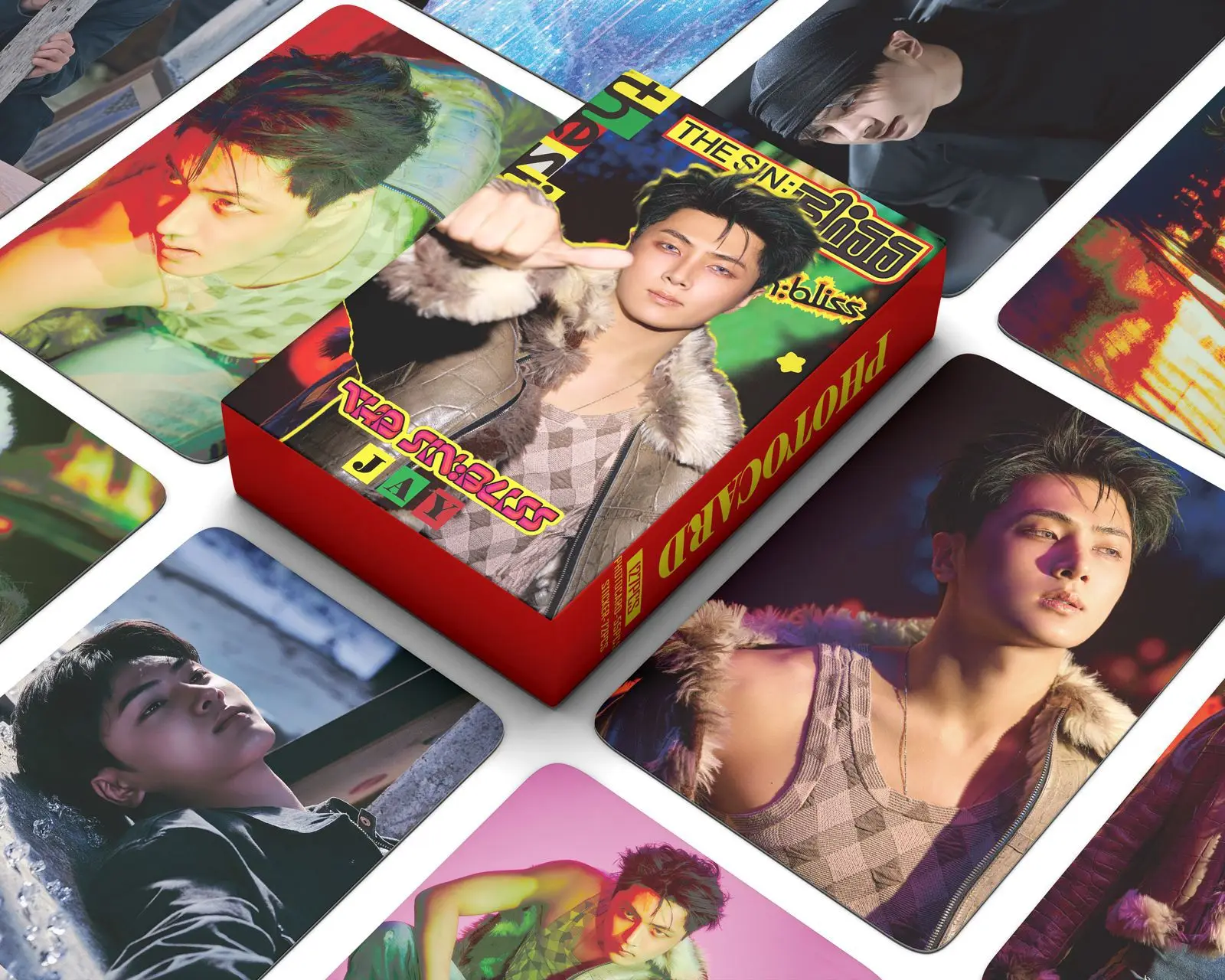 127PCS Single ALbum THE SIN : BLISS Mini LOMO Card Photocards HD Fans Collection Cards Decorative Present Fans Gifts