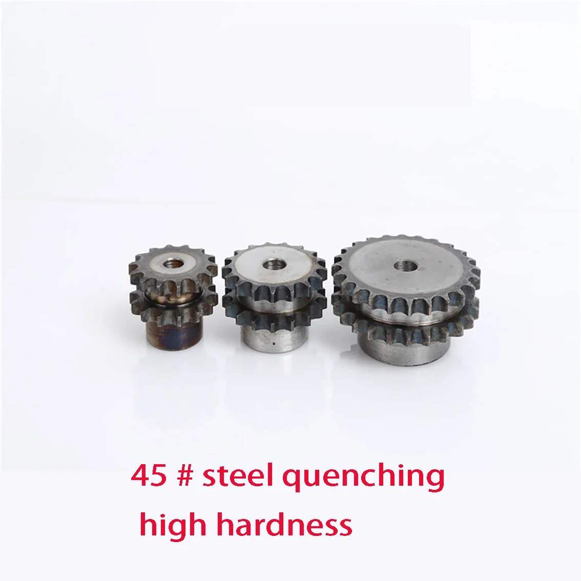 1PCS 08B Double Row Sprocket 15/16/17/18/19/20/21/22/23/24/25/26~30Teeth Industrial Machinery Transmission Quenching Chain Wheel