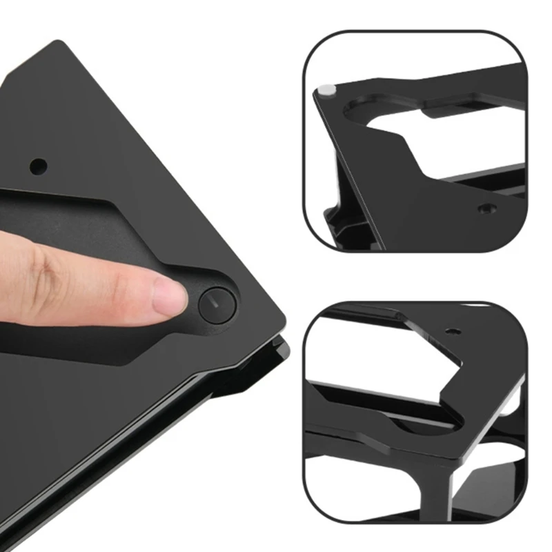 WD19 Series Dock Mount, Open Frame Acrylic Holder for Desk Use 
